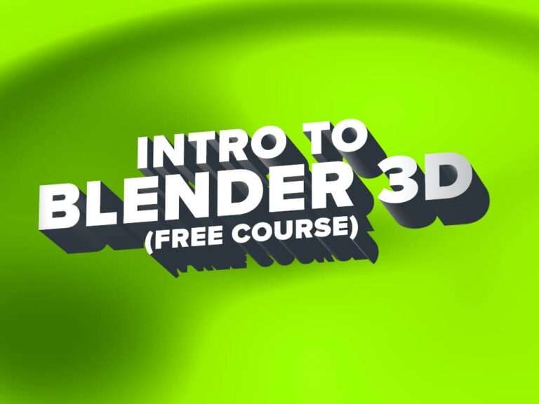 Intro to Blender 3D – FREE COURSE
