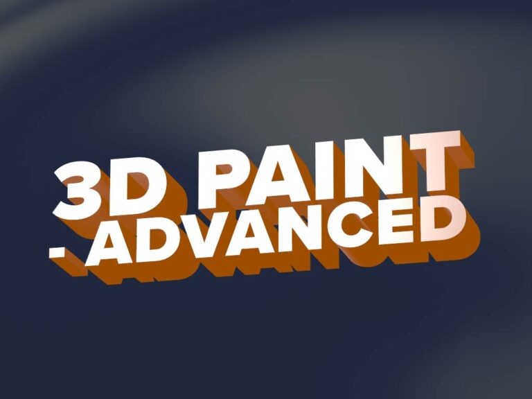 3D Paint – Advanced